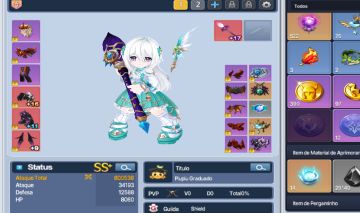 Conta De Grand Chase Iris 800 k 12580 de VP 10 Personagens no nivel 90