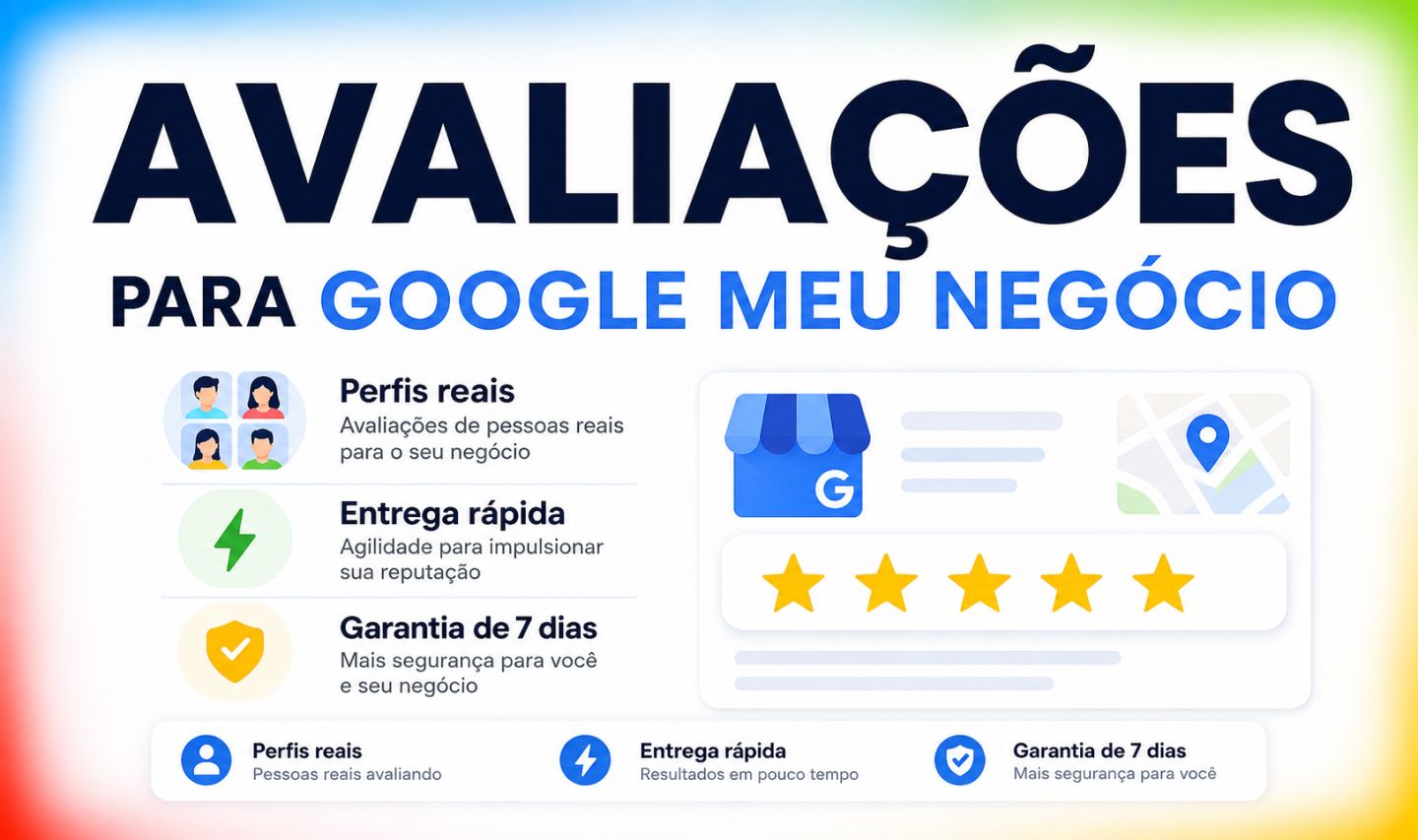 GOOGLE MEU NEGOCIOS| AVALIAÇÔES 5 ESTRELAS | ENTREGA RÁPIDA