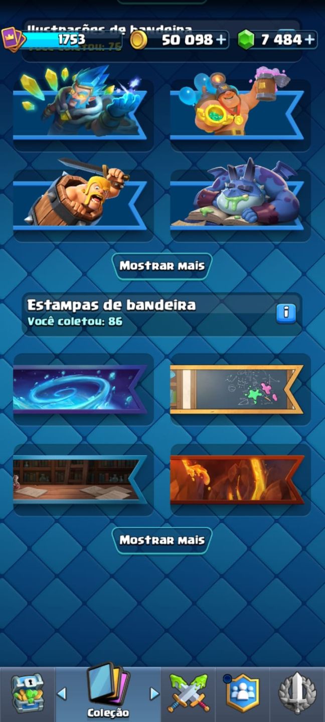 Conta Clash royale 7 anos 1777 coeleção, super desconto de 50%