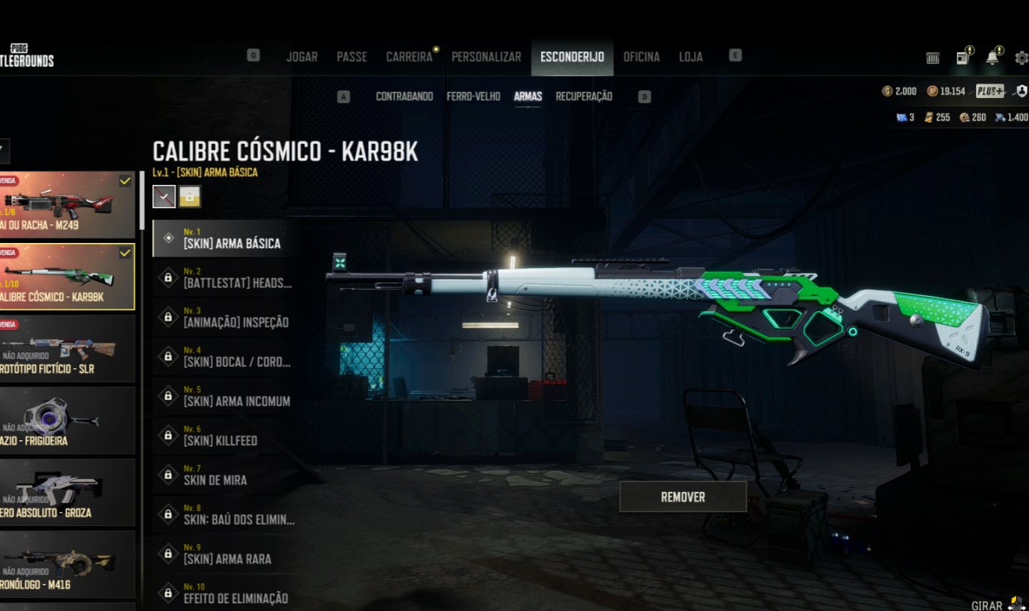 PUBG STEAM PROGRESSIVA M249 +K98 PROGRESSIVA - LEVEL DA CONTA 32