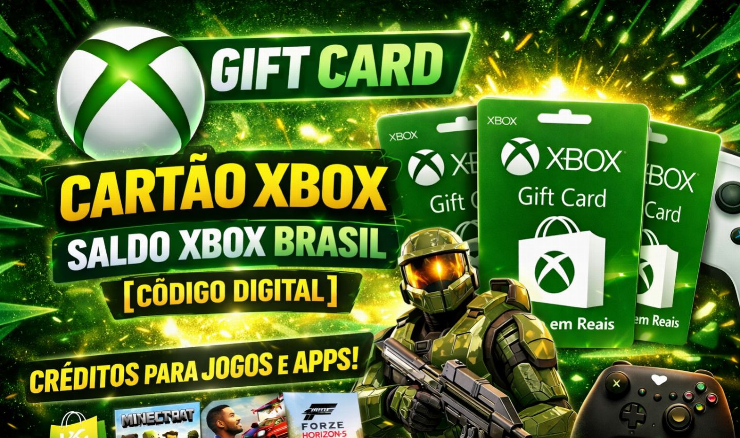Gift Card Xbox - Cartão Xbox - Saldo Xbox Brasil [CÓDIGO DIGITAL]