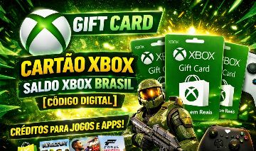 Gift Card Xbox - Cartão Xbox - Saldo Xbox Brasil [CÓDIGO DIGITAL]