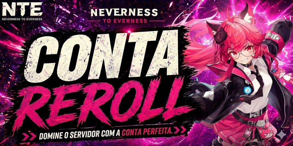 Contas NTE reroll com personagens e itens selecionados