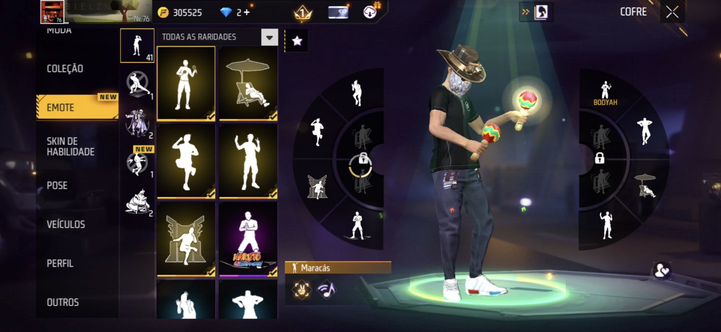 Conta gemada e antiga free fire
