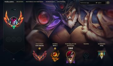 Conta grão mestre 1500 pontos ex grão mestre, level 170 com varias skins
