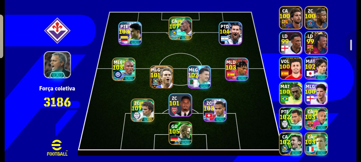 CONTA EFOOTBALL COM ÉPICOS E TÉCNICO