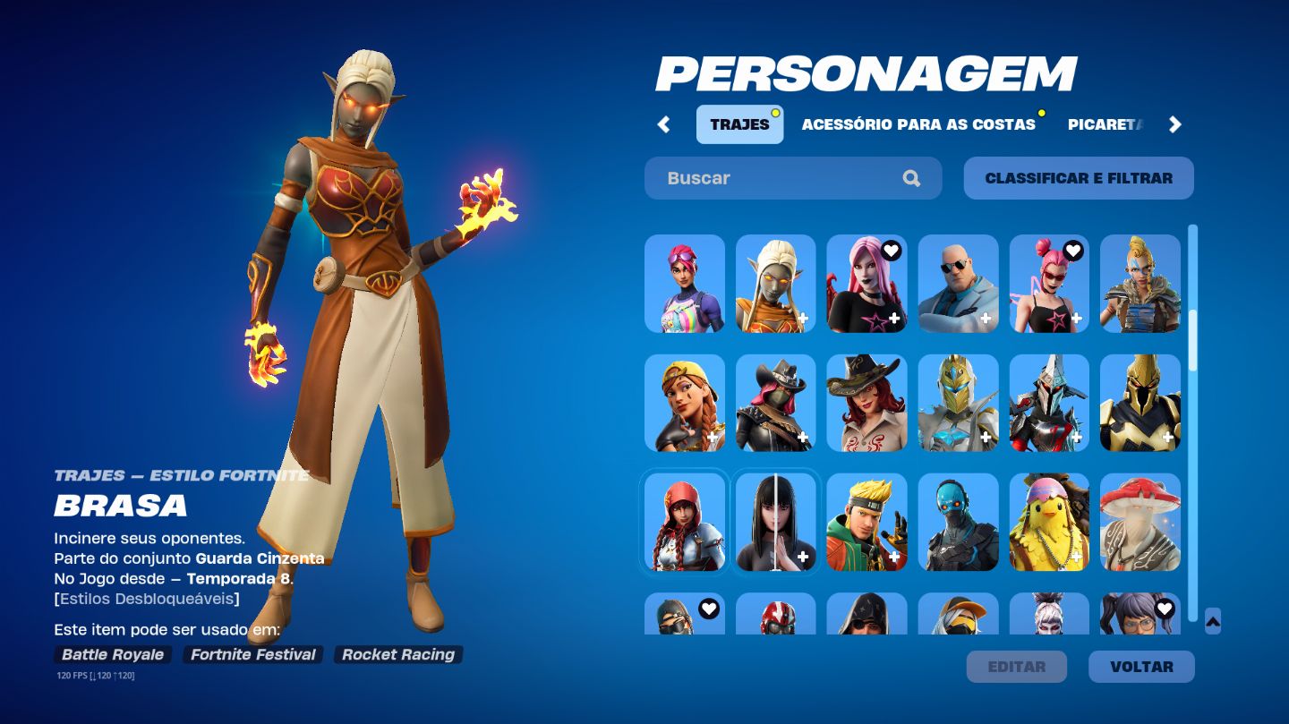 Conta fortnite: Minty, glow +salve o mundo fundador (180 skins )