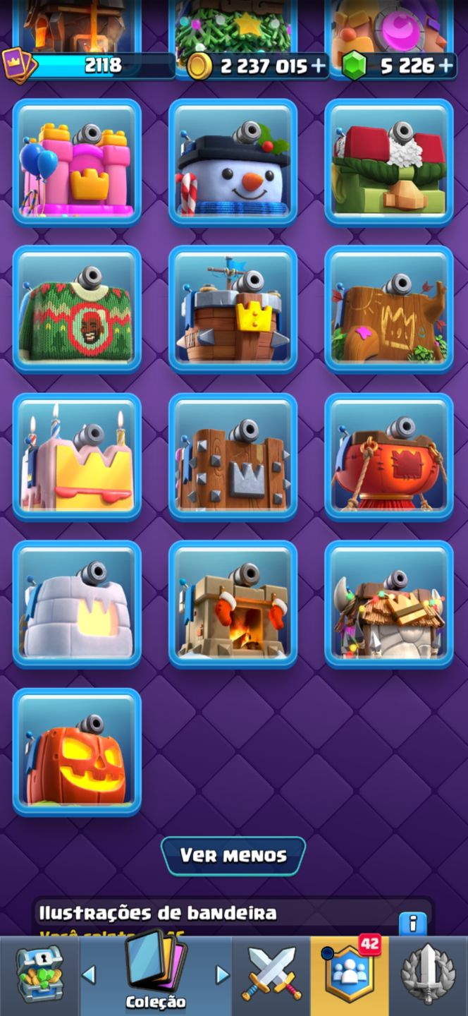 CONTA CLASH ROYALE 10 ANOS CRIADA