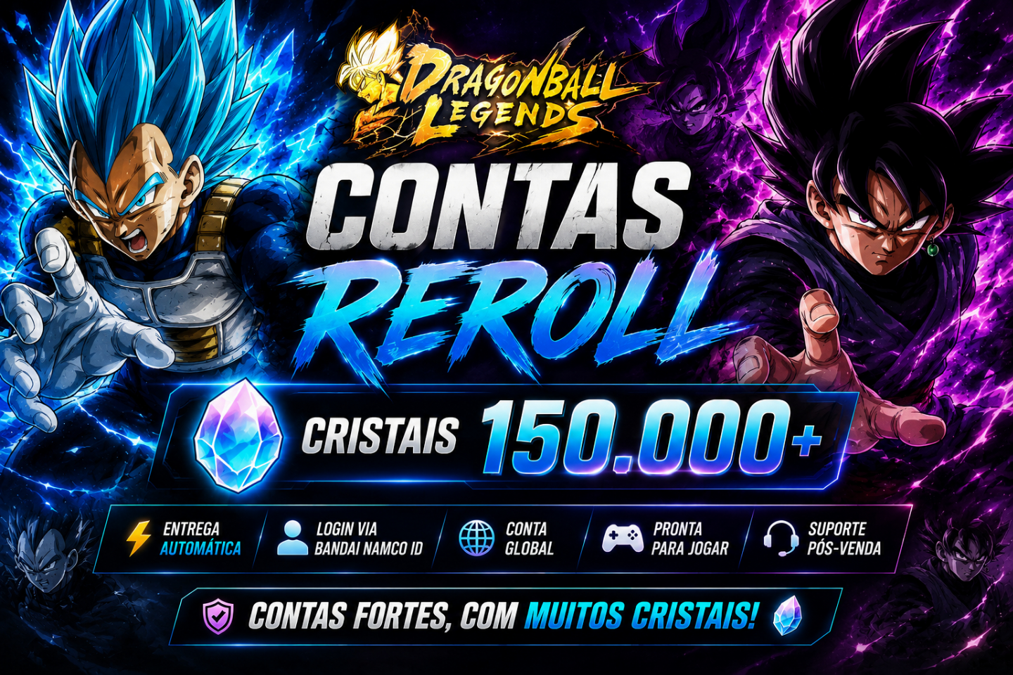 [PROMOÇÃO] Dragon Ball Legends | ULTRA + 50k CC | Pronta Pra Jogar ANDROID | IOS