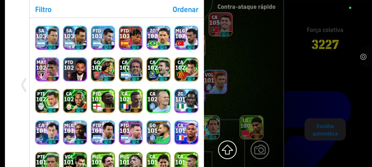 Conta com CR7 limitado, yamal blitz prime, ferran torres copa, e muitos outros