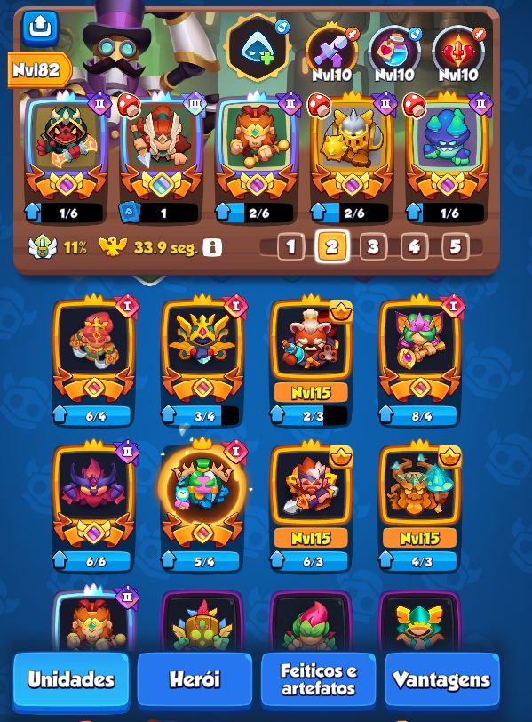 CONTA RUSH ROYALE TOP