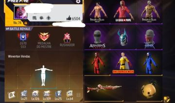 Conta Free Fire - PRIME 8 + RAGNAROK +600 Peitas (Recuperação ativa)