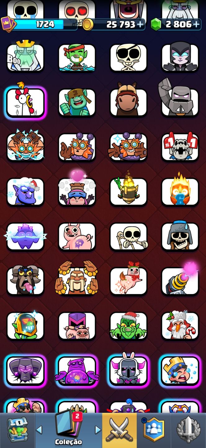 CONTA CLASH ROYALE 9747 TROFÉUS 4 ANOS