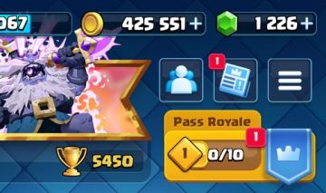 Conta clash royale +5k de trofeus