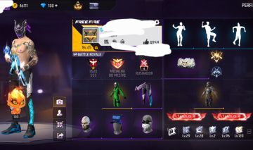 Conta de ff com 12 passe o do turzin calça angelical azul barbinha