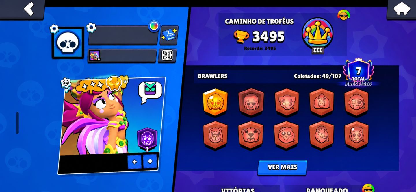 Brawl Stars: 3 Contas com 28k, 19k e 3k Troféus