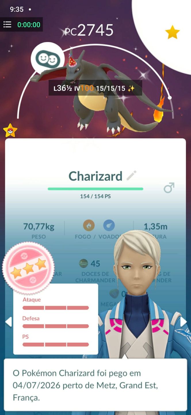 CONTA POKÉMON GO LVL 47 COM CHARIZARD SHINDO DE EVENTO + MEWTWO SHINY E SORTUDO!
