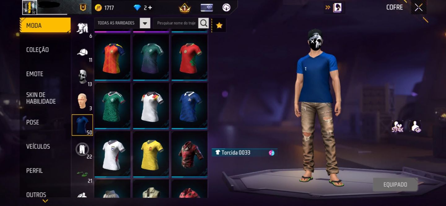 CONTA DE FREE FIRE COM SKIN RARA DO ITACHI!