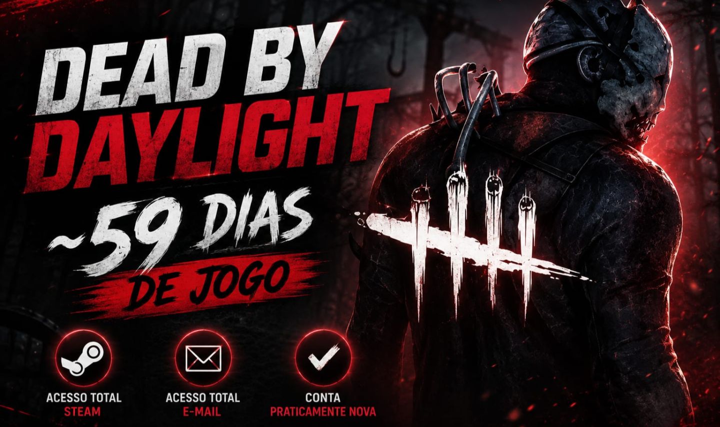 Dead By Dayligth Contas 1400+ horas afk Steam 100% original