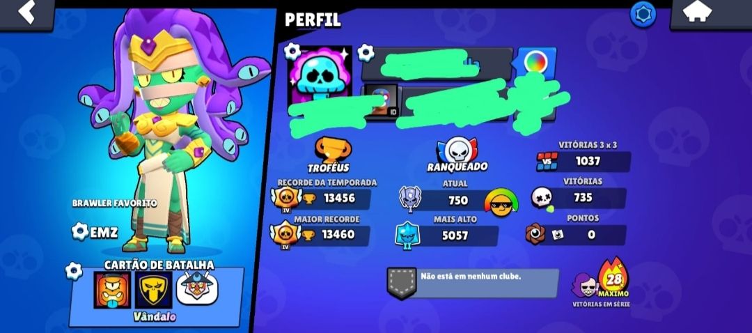 CONTA BRAW STAR 13k de troféus