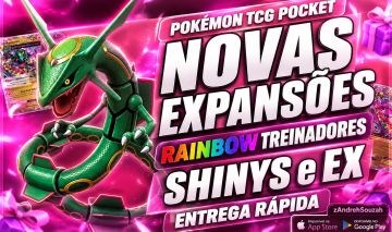 (NOVA EXPANSÃO) FULL ART | TREINADORES | RAINBOW | SHINYS | MEGA EVOLUÇÕES