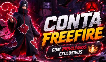 [MELHOR CONTA] - FREE FIRE!!! ITACHI, MINATO, KAKASHI, E MUITO MAIS