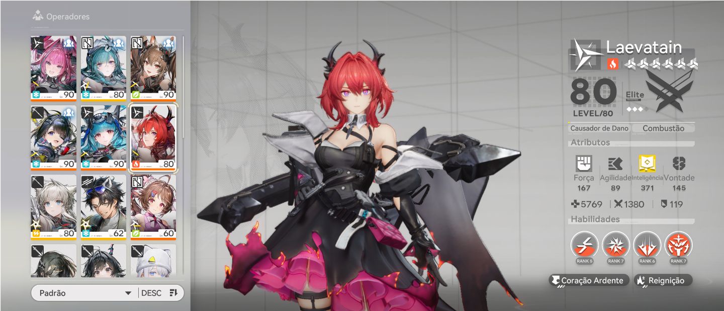 Conta ENDGAME Arknights TIME YVONE