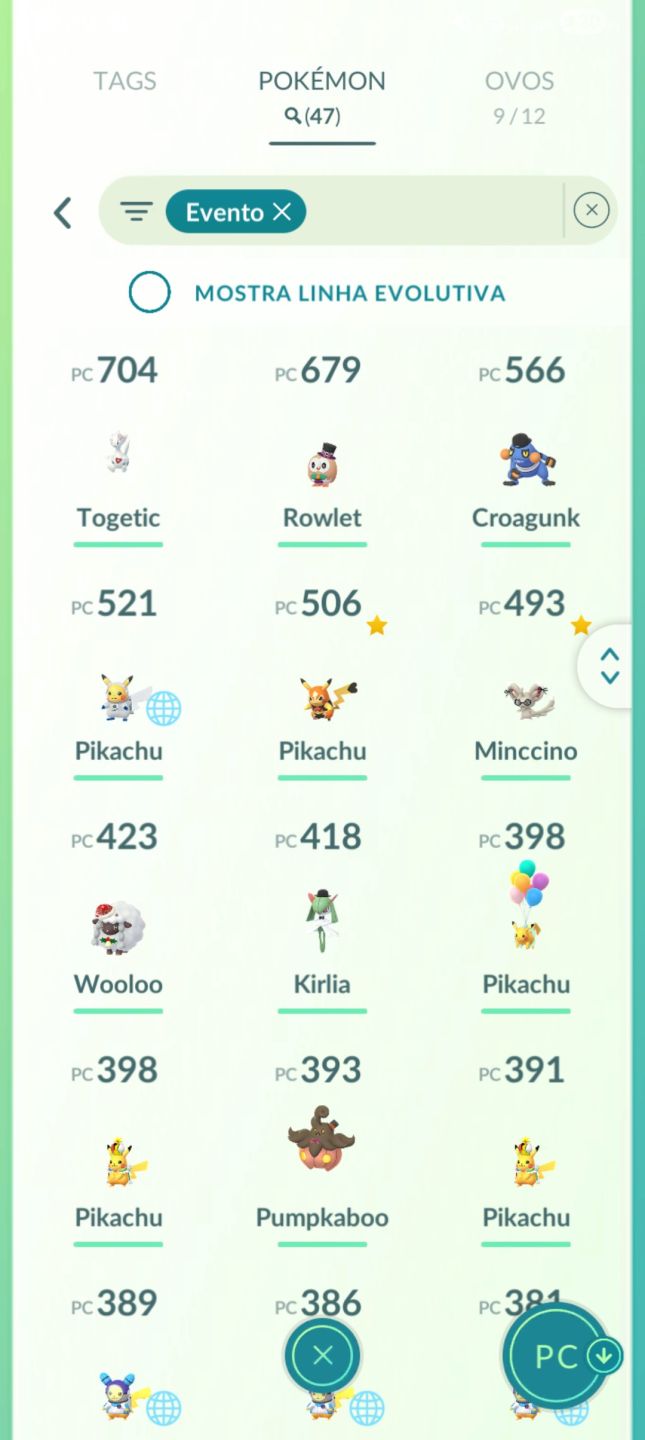 Conta nv 45 Pikachu Libre