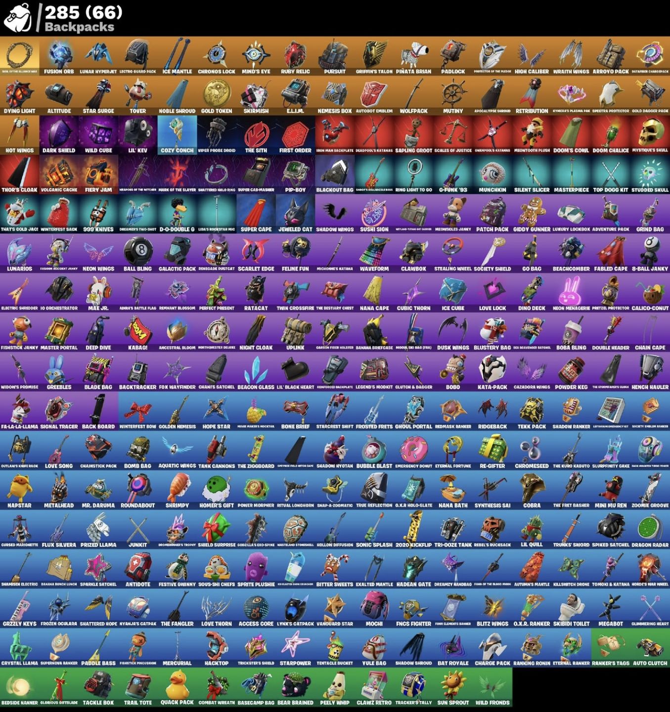CONTA DE FORTNITE COM VARIAS SKINS E MUITOS ITENS RAROS