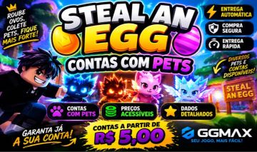 STEAL AN EGG- ROUBE UM OVO | CONTAS COM PETS | ENTREGA AUTOMÁTICA | BARATAS