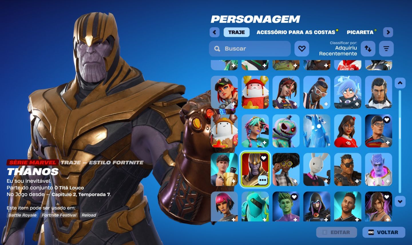 Conta de Fortnite com 140 Skins | Polarity | Promoção!