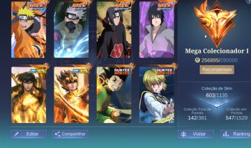 Conta MLBB 603 Skins | Mega Colecionador 1