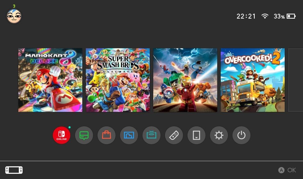 Conta Nintendo com Mario Kart 8 Deluxe e Super Smash Bros. Ultimate com DLCs