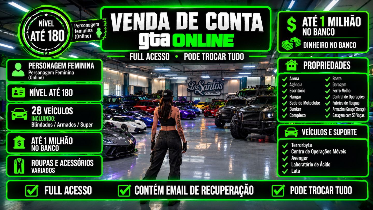 Venda conta gta v online ps4