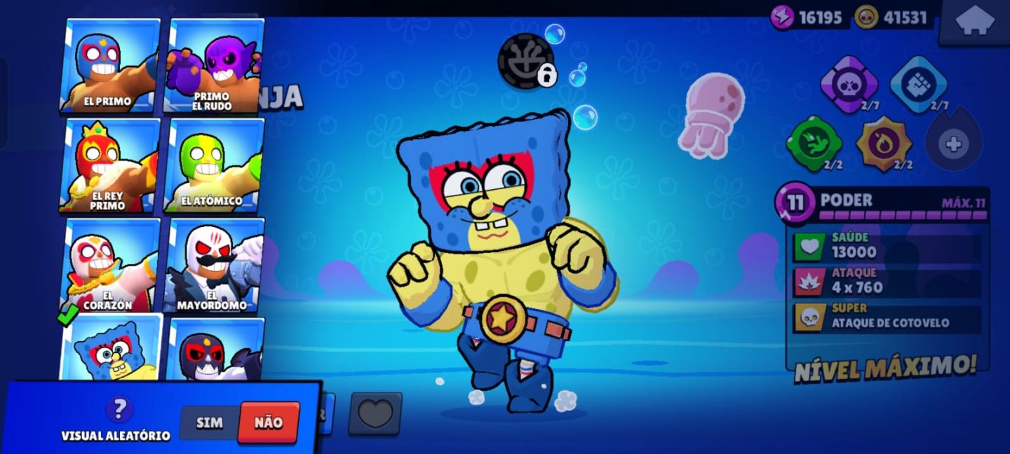 CONTA BRAWL STARS com 57k de troféu,com muitas skin raras e exclusiva