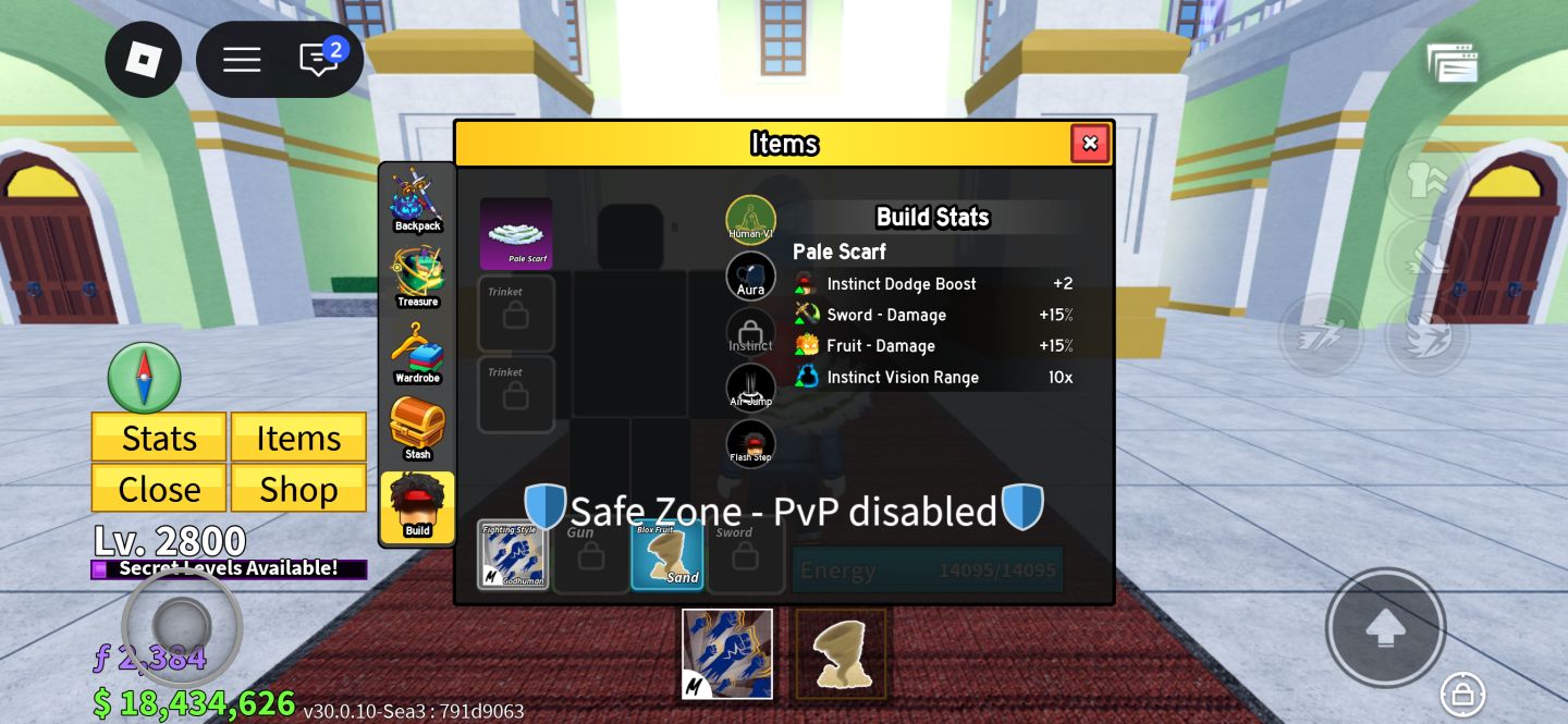 CONTA BLOX FRUITS LVL 2800 MAX | GODHUMAN | 18M BELI | SHADOW + MAMMOTH + SPIDER