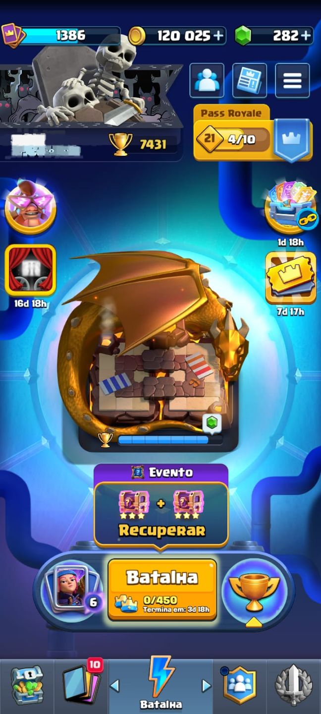 CONTA BRAWL STARS + CLASH ROYALE | 35K TROFÉUS + 15/16 PRESTÍGIOS