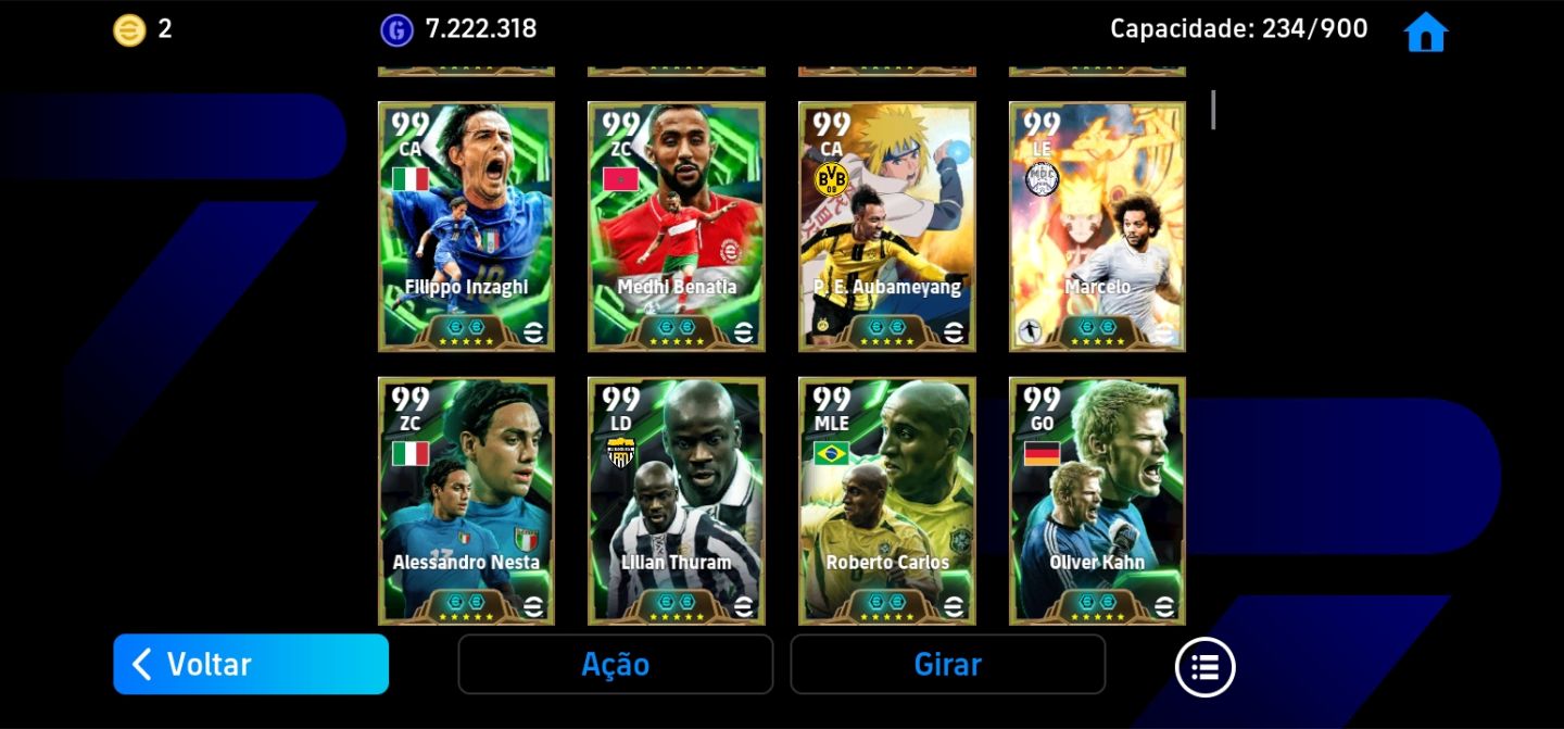 Conta eFootball | Messi Ronaldinho Kaká Neymar, Bale e Lendas + 11k de moedas