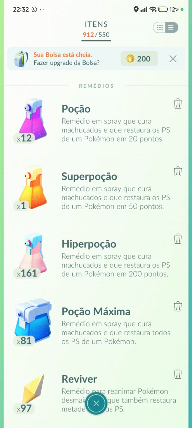 Promoção Conta de pokémon go antiga