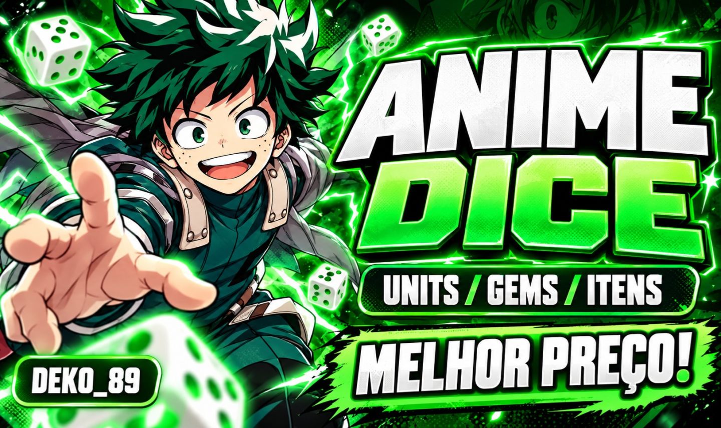 [PROMOÇÃO] Anime Dice | Units, Gems e Itens | Entrega Rápida