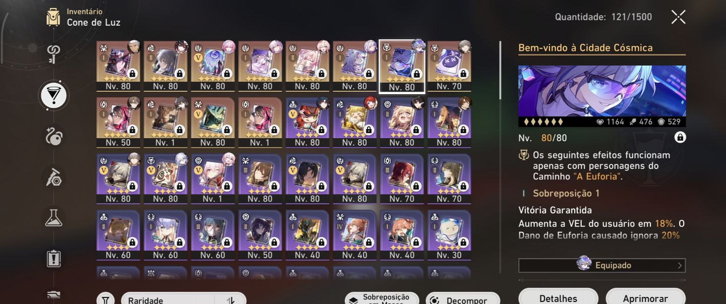 Castorice E6S1, Evernight E2S1, Loba 999 E1S1, Archer E1(26 itens limitados)