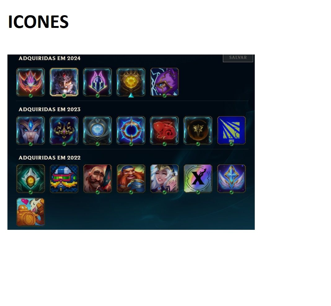 CONTA LOL OURO III 11 SKINS (COM TRYNDAMERE E KOG'MAW VITORIOSO + CROMAS)