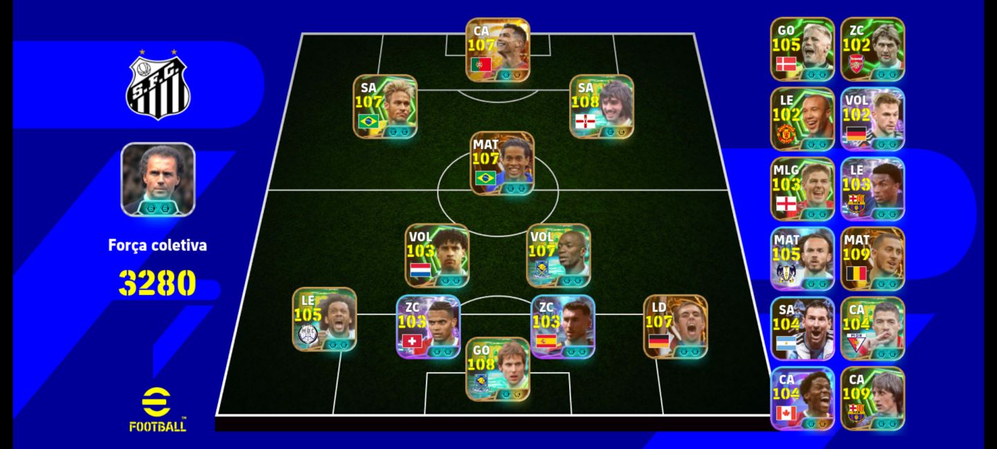 Conta Efootball full epico/bigtime, marcelo, r10, ney 2014 e +!