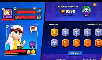 CONTA BRAWL STARS COM FANG FURIOSO