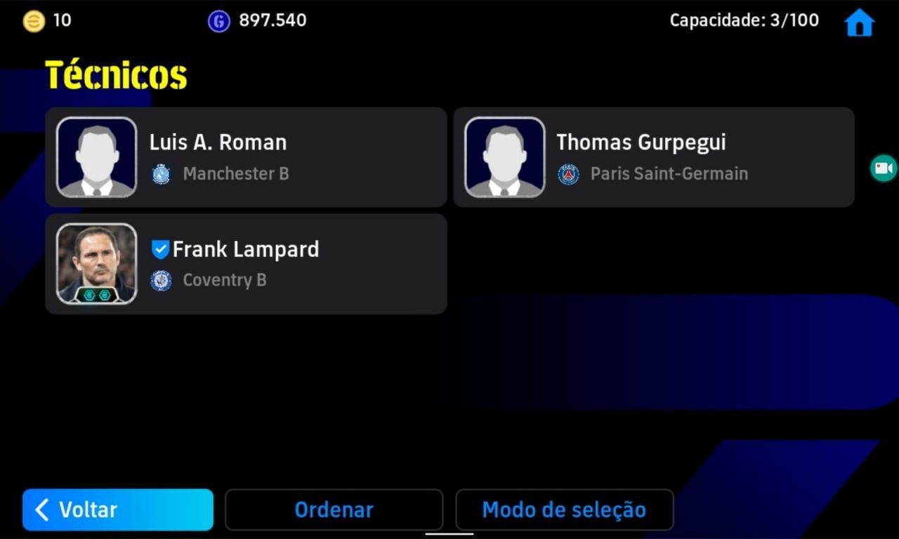 CONTA EFOOTBALL RARA! CRUYFF 109 + BABANGIDA + CANTONA NOVO + DE BRUYNE E++++!