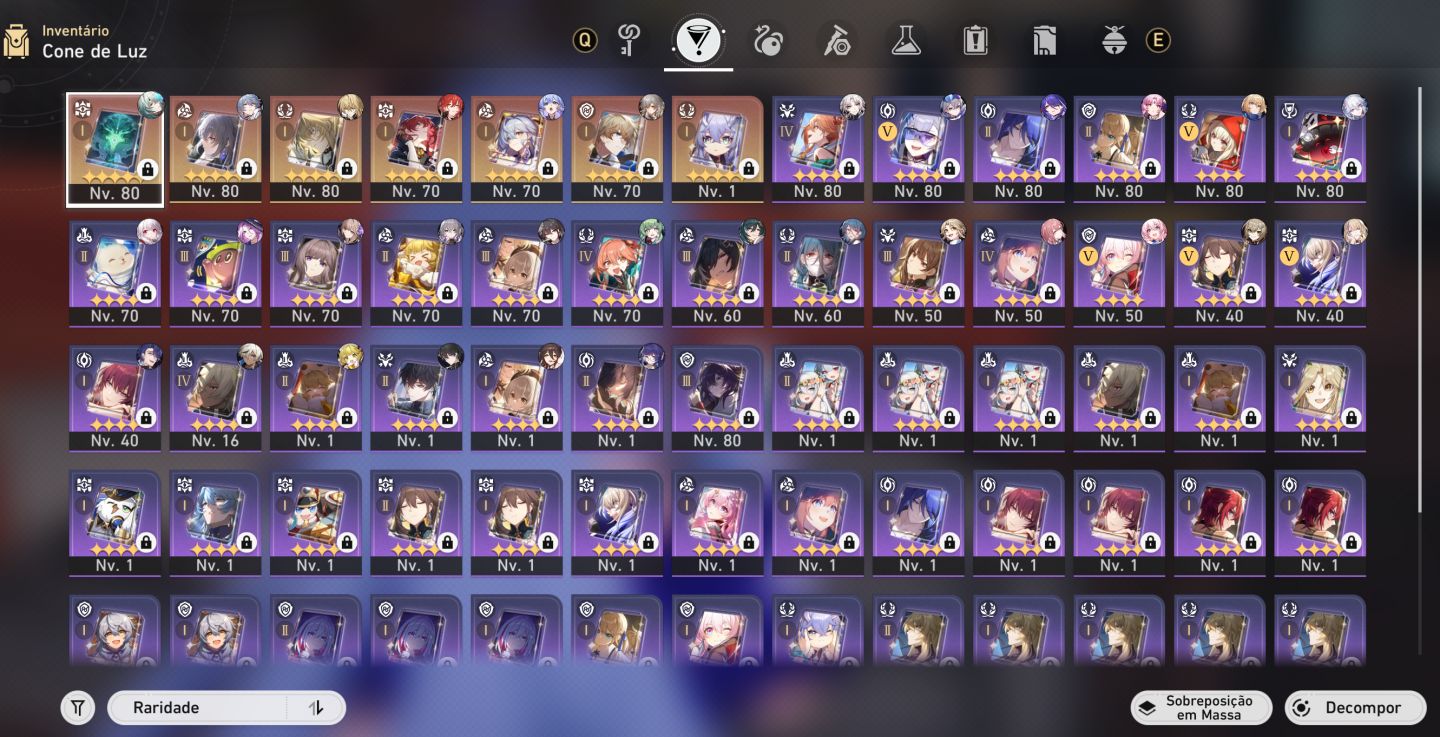 Honkai tar rail 18 limitados + impact HoFi + Ho0 | LV 82