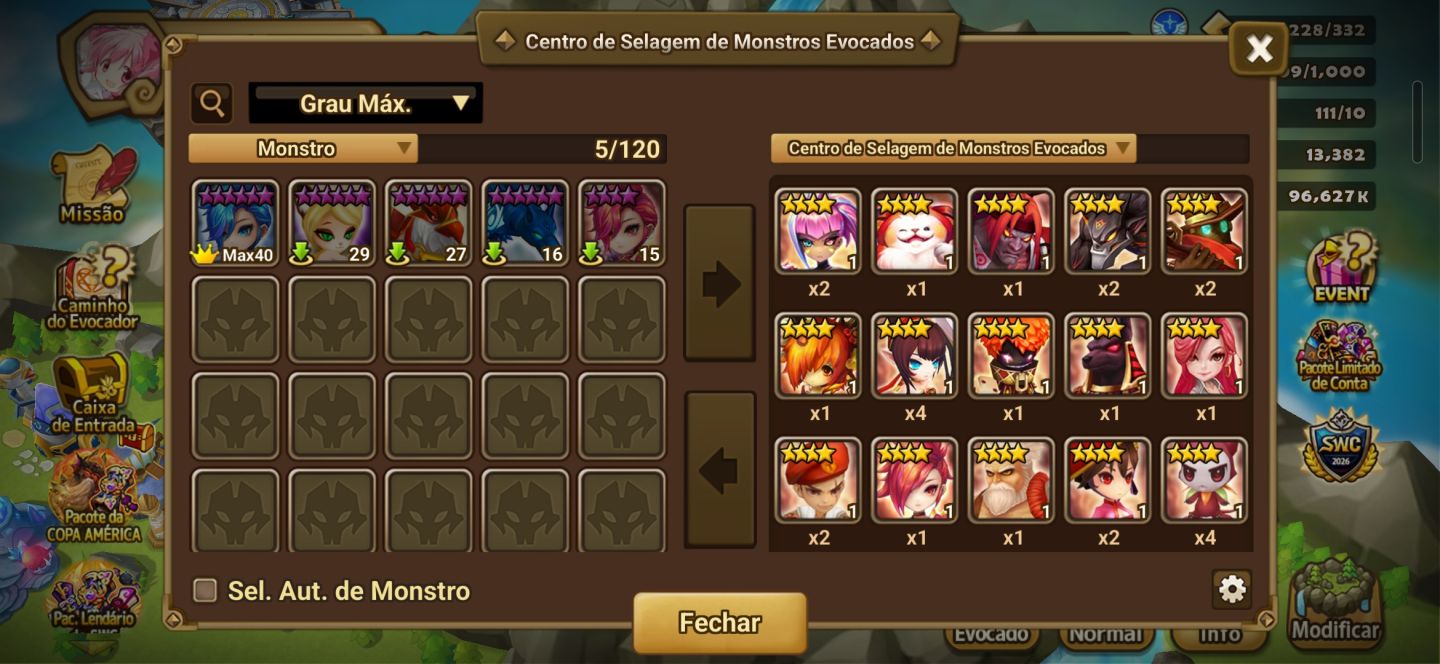 Conta Summoners War | 2 LD Nat 5 (Giselle + Shan) + Full Access