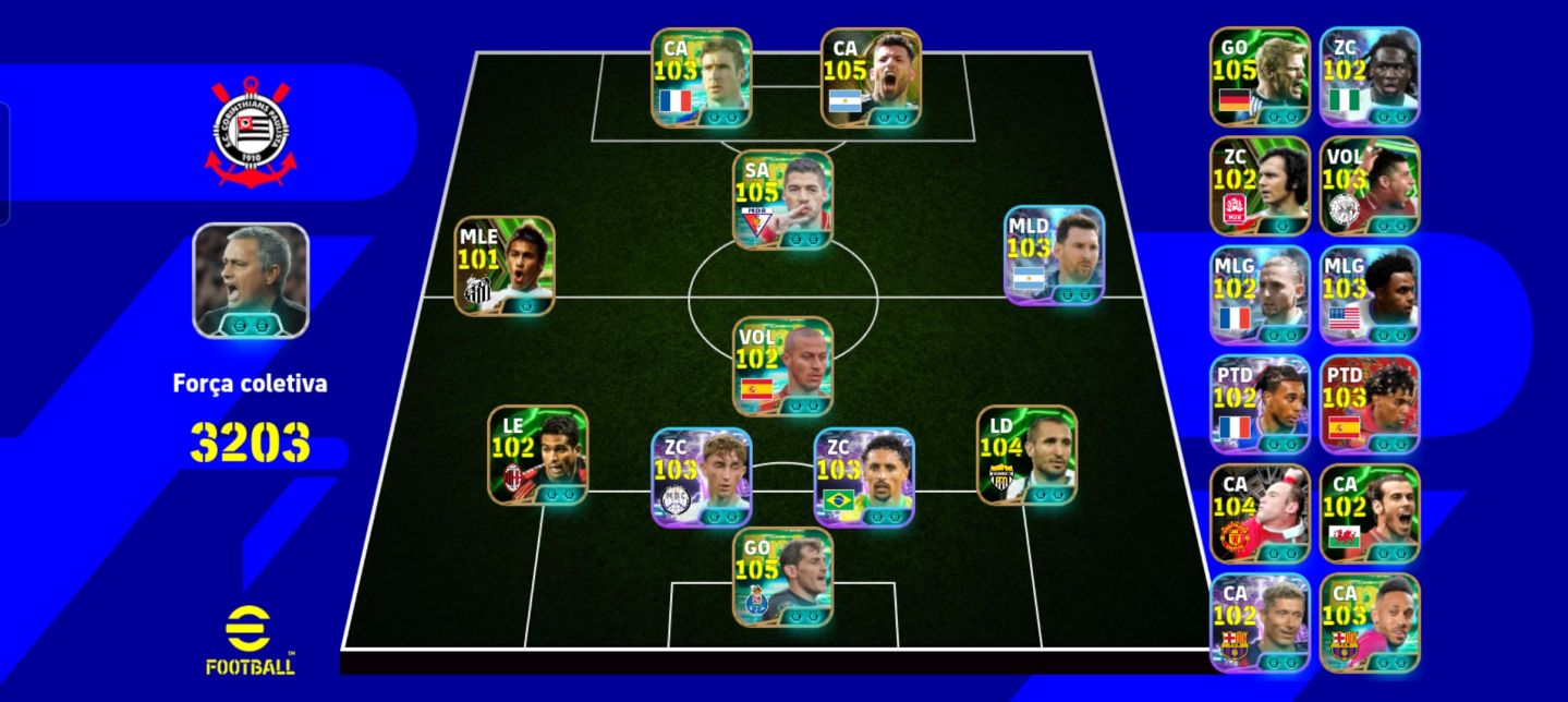 CONTA EFOOTBALL Luiz Suárez Blitz Curler Aguero Neymar 2011 Gareth Bale etc