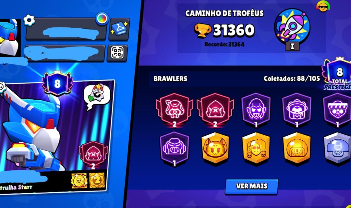 Conta Brawl Stars 2020