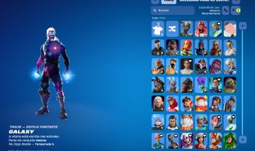 Conta rara de Fortnite ( galaxy, glow, peixoto worldcup, season 3 e 4 full..)